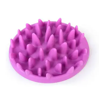 

1pc Pet Dog Cat Interactive Slow Food Bowl Anti Slip Gulp Feeder Healthy Bloat Dish For Pet Feeding Tools