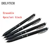 4Pcs/Set 0.5mm Erasable Gel Pen Retractable Button Slide Press Handle Office School Writing Stationery Blue Black Ink Refill Rod ► Photo 2/6