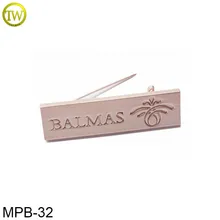 Изготовленный На Заказ misty Позолоченный логотип выгравированный Pin Нагрудный значок с булавкой безопасности