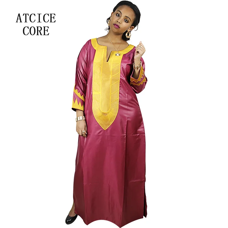 Африканская одежда мягкий материал Дашики традиционный простой дизайн длинное платье A226