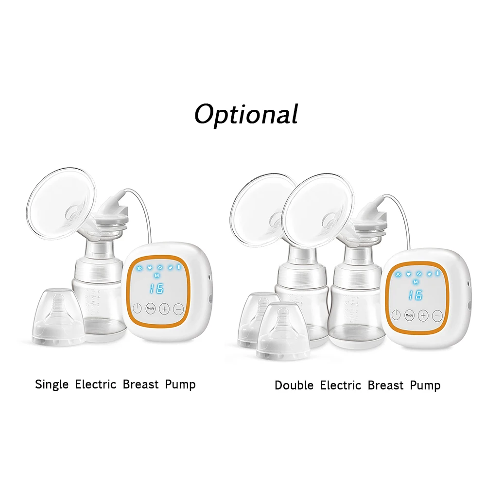 Портативный двойной Электрический молокоотсос 4 функции смарт-память комфорт Грудное вскармливание 2 бутылки 14 чувствительная к всасыванию сенсорная панель