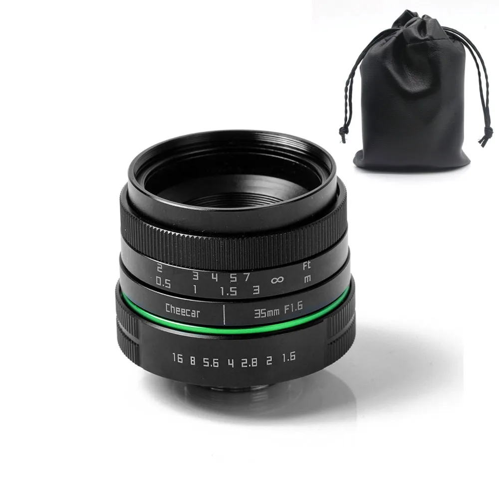 Зеленый круг 35 мм APS-C объектив камеры видеонаблюдения для Nikon1: V1, J1, V2, J2 с C-N1 адаптером кольцо+ сумка+ подарок