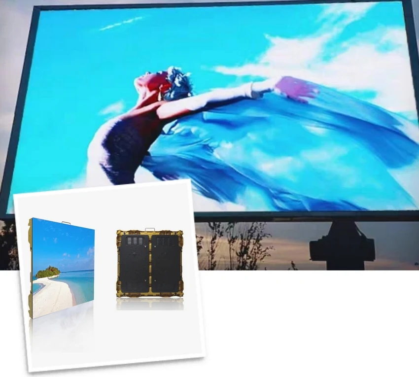 P10 полноцветные 960x960 мм наружные рекламные светодиодные панели из магниевого