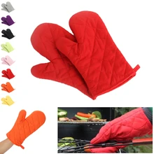 1 шт. супер удобная рукавица кухонная термостойкая хлопчатобумажные перчатки для микроволновой печи горшок держатель для выпечки и bbq высокого качества