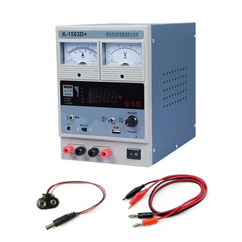

15V 3A Mini Digital Variable Adjustable DC Power Supply Laboratory Supply Switching For Laptop Phone Testing Power Repair Tools