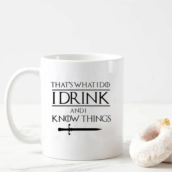 

Lannister mugs Game of Thrones cup That's What I Do I Drink and I Know Things cups coffee mug tea cups