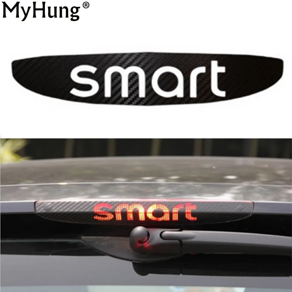 High Brake Light Sticker Decorative 3D Carbon Fiber High Mount Stop