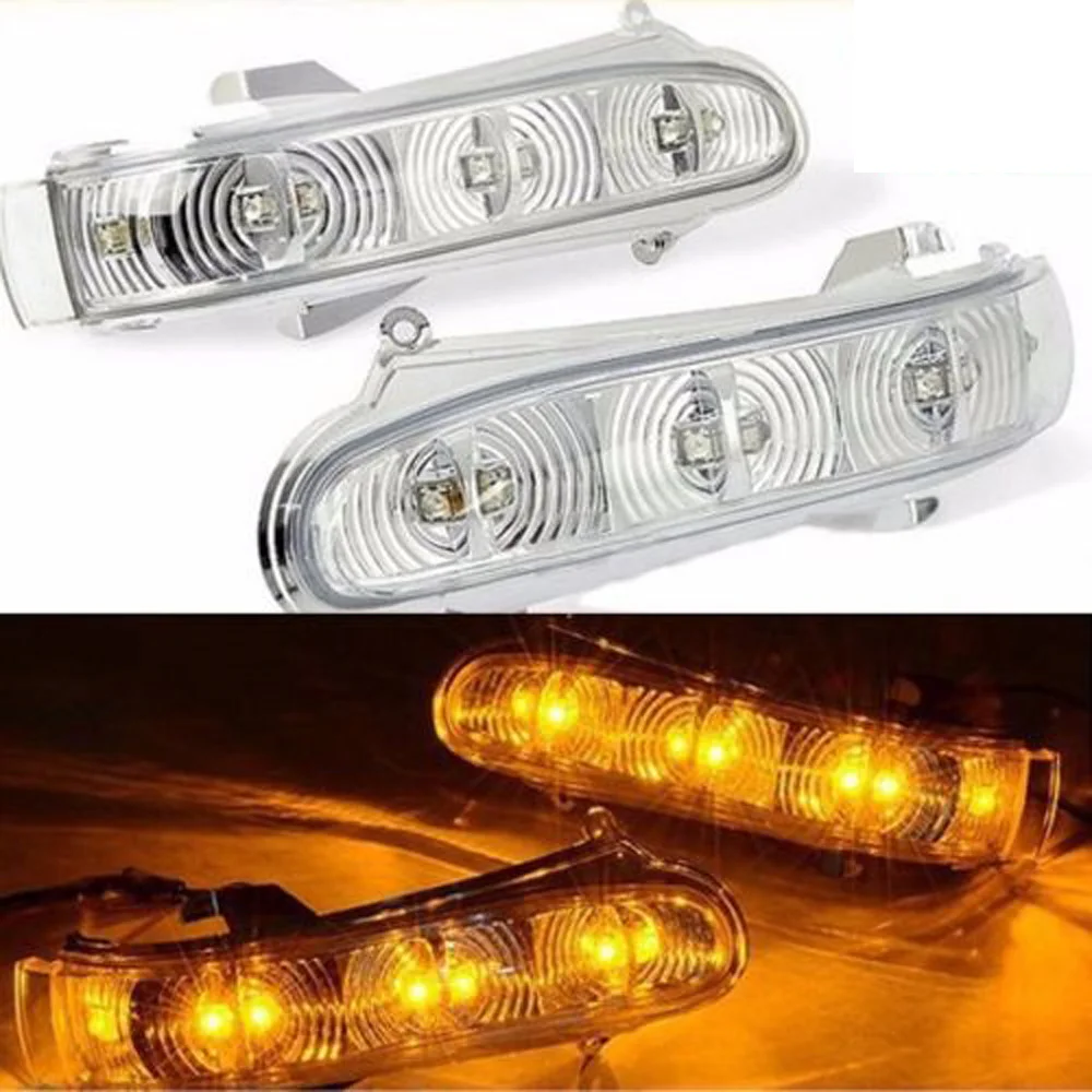 

6 Led Side Mirror Turn Signal Lights Bar For Mercedes Benz W220 S320 S500 99-03