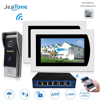 

7'' Touch Screen WIFI IP Video Door Phone Video Intercom Doorbell Apartment Access Control System Motion Detection Android/iOS