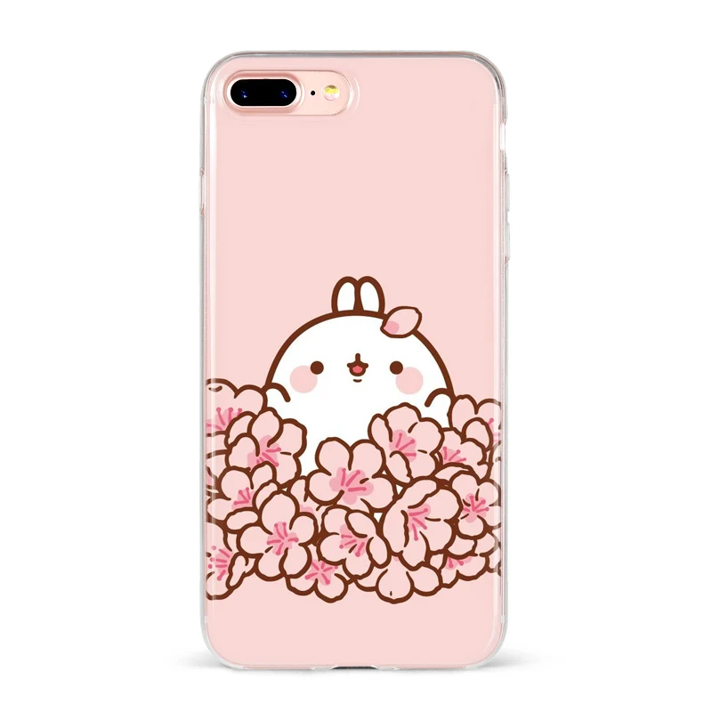 Милые Мультяшные животные Kawaii розовый Кот молоко чехол для телефона для Apple iPhone 8 7 6 6S Plus X 5 5S SE XS XR XS MAX Funda чехол для девочек - Цвет: TPU