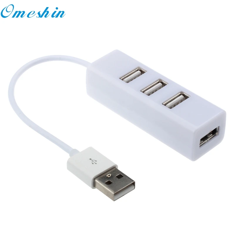 4 портовый сплиттер концентратор адаптер мини USB 2 0 высокоскоростной для ПК