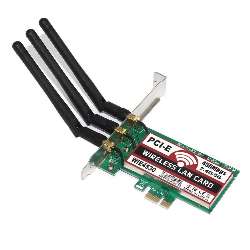 

Desktop Computer 450Mbps 2.4G/5G WiFi Wireless LAN Card Repeater and AP DSSS Network Adapter Home Office