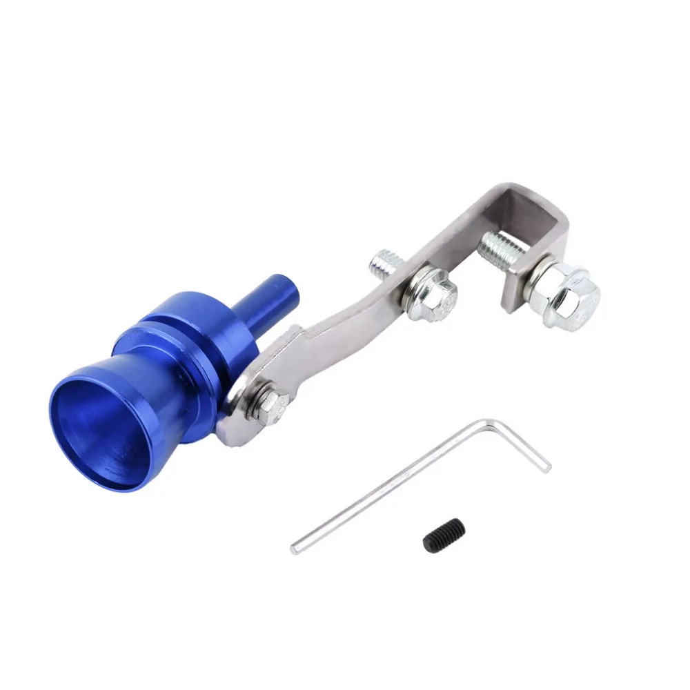 

New Universal Turbo Sound Whistle Exhaust Pipe Tailpipe BOV Blow off Valve Simulator Aluminum hot selling