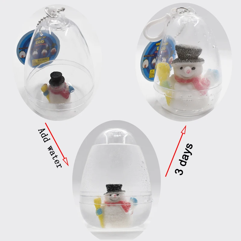 1Pc Christmas Pendant Creative Growing Drop Ornaments Grow Up In Water