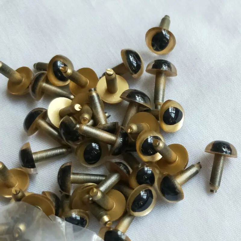 펠트 울 로빙 섬유 양모, 젖은 바늘 펠트 인형, 고양이 및 인형 사용 액세서리, 눈 10.5mm, 총 5 쌍