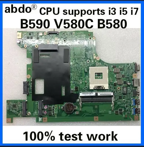 Abdo 48.4TE06.011 90002022 материнская плата для lenovo B590 V580C B580 ноутбук материнская плата PGA989 HM77 DDR3 тесты работы