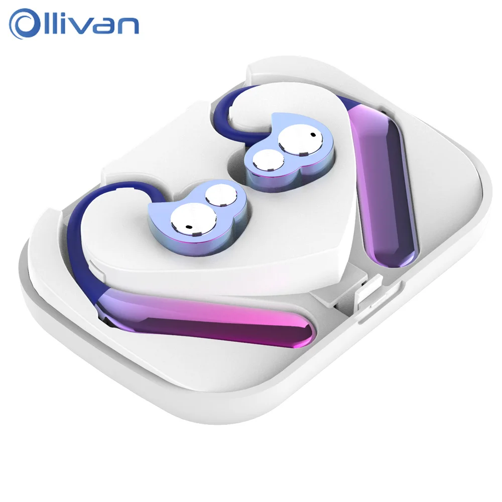 

Ollivan TWS Wireless Headphones Ear Hook Earphones With Mic HiFi Headphone Sport Headset V5.0 Bluetooth Earphone For Phone