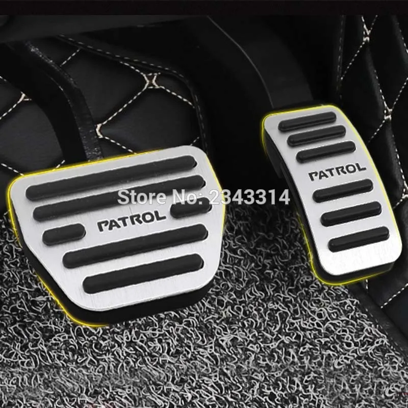 For-Nissan-Patrol-Y62-2014-2017-2018-Aluminum-AT-Accelerator-Pedal-Gas-Brake-Pad-Pedal-Protectors
