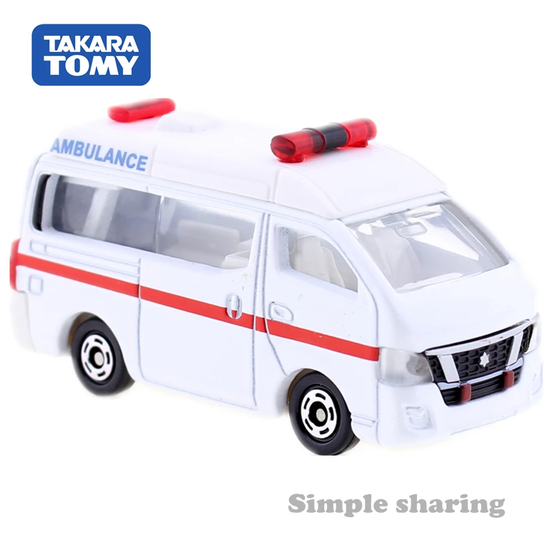 Tomica нет. 18 Nissan NV350 скорая помощь 1:56 Takara Tomy литый металлический автомобиль в