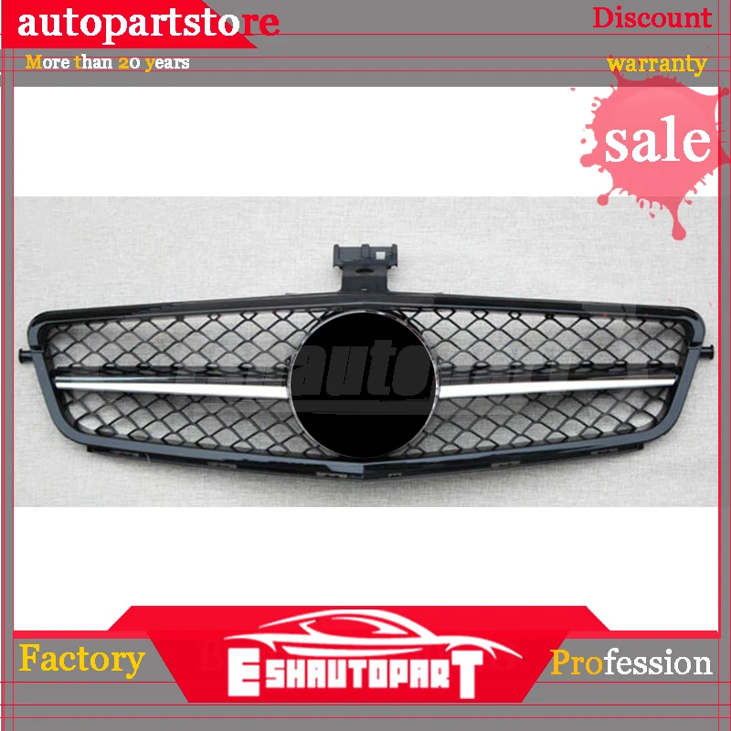 Передняя решетка с эмблемой подходит для Mercedes Benz C Class W204 One Chrome c180 c200 c230 c250 c280 c300 c350