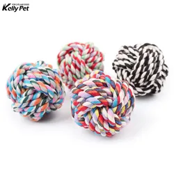 Pet Dog Toys Puppy Chew Teething Cotton Rope Knot Toys Teeth Cleaning Pet Playing Ball Outdoor Training Interactive Toy 5.5cm Pet Dog Toys Puppy Chew Teething Cotton Rope Knot Toys Teeth Cleaning Pet Playing Ball Outdoor Training Interactive Toy 5.5cm
