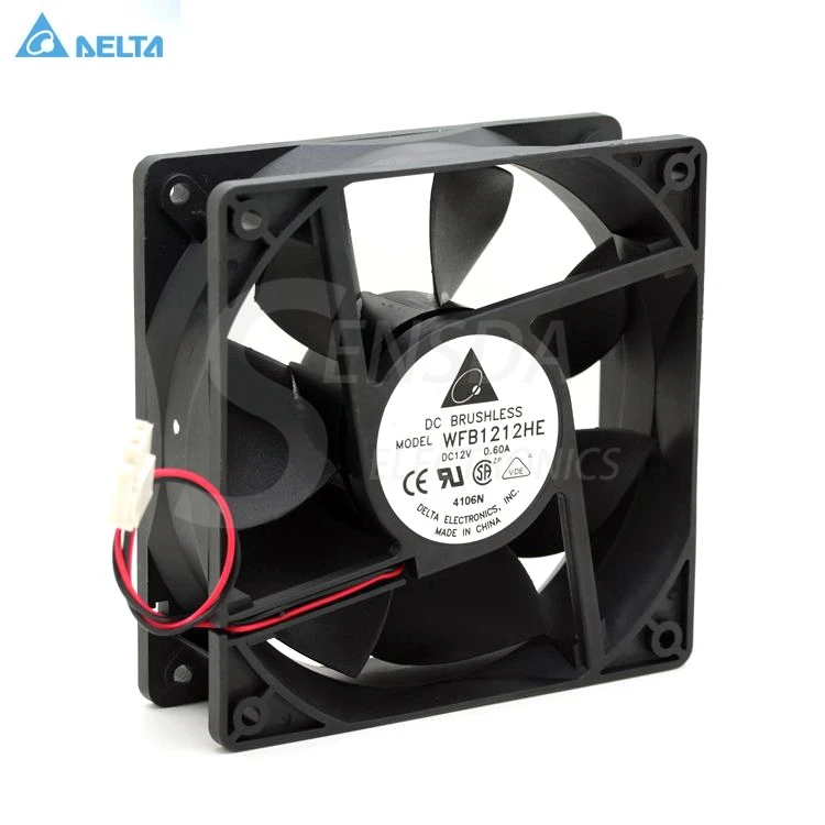 Для delta wfb12he DC 12V 0.60A вентилятор охлаждающего сервера 120x120x38 мм 2 контактный|blower
