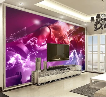 

3D Wall Paper Home Decor Custom sexy night romantic couple 3d character wallpaper interior high-grade wallpaper