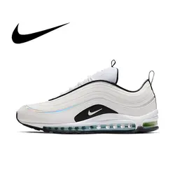 Оригинальный Nike Оригинальные кроссовки Air Max 97 Для мужчин; спортивная обувь для бега на открытом воздухе кроссовки амортизирующие легкие