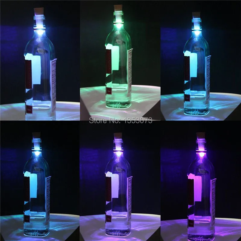 LED rechargeable shiny bottle cap cork stopper cap lamp creative romantic cork lights festive atmosphere lights 1-2