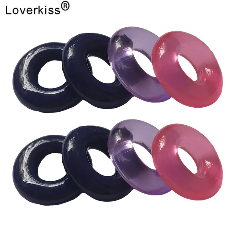 Loverkiss 4 шт. силиконовые кольца на член товары для взрослых мужские секс игрушки