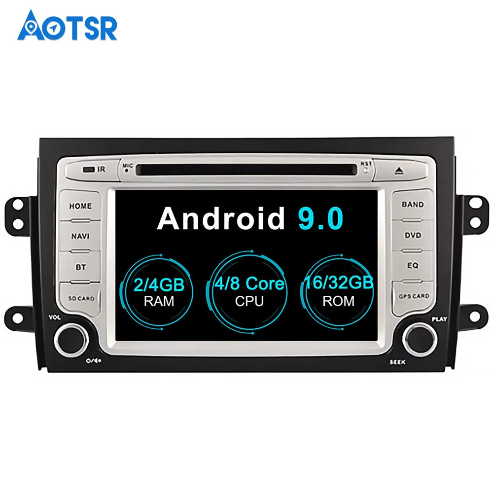 Aotsr Android 9 0 GPS навигация автомобильный DVD плеер для SUZUKI SX4 2006 2012 Мультимедиа 2 din