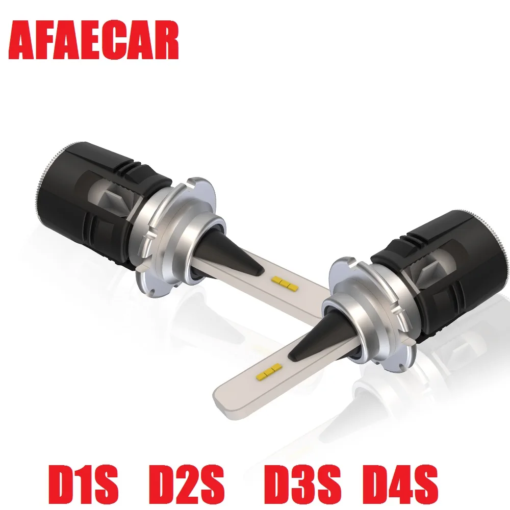AFAECAR 24W Автомобильные D2S светодиодные фары D1SD4S D3S 6000k светодиодная лампа 24 Вт 9004 9007 h13 H4 H7 H11 9005 9006 светодиодный свет