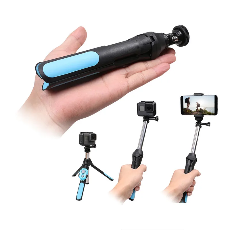 

Bluetooth Selfie Stick Tripod for Phone Monopod Self-portrait+Gopro Mount for iPhone Samsung For Gopro Hero6 3 3+ 4 5 XiaomiYI