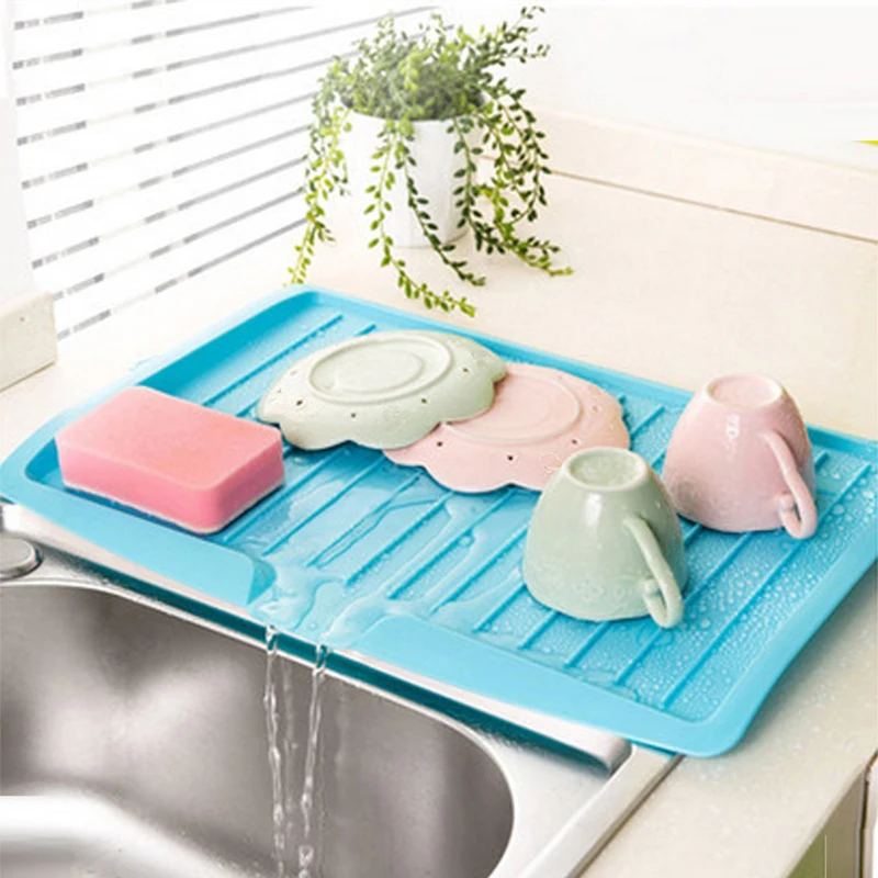 

1PC Large Plastic Dish storage rack Washing Bowl Holder StorageTank Shelf Drainage Rack Kitchen Tools onvenient Organizer Shelf