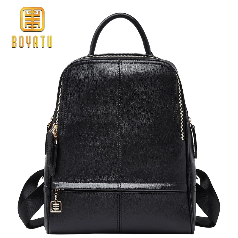 

Fashion Genuine Leather Backpack For Women Luxury School Backpack Female Casual Shoulder Bag Purse Mochila