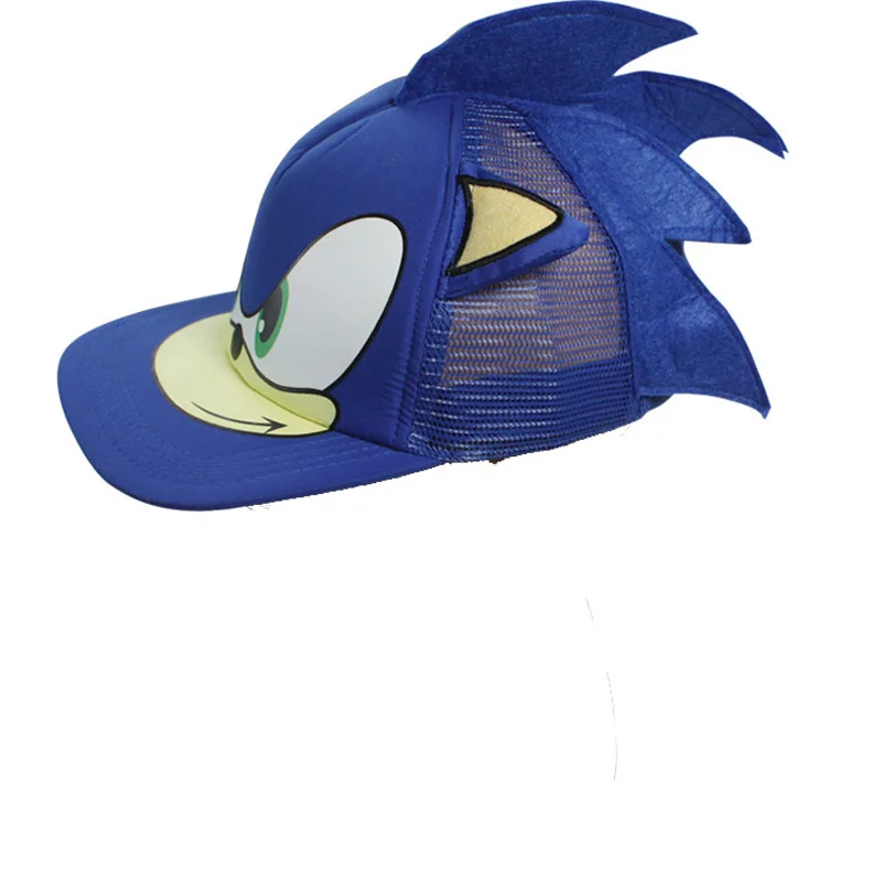 

Clearance Sonic Cosplay Hat Adjusted Baseball Caps Summer Hat Plush Toy