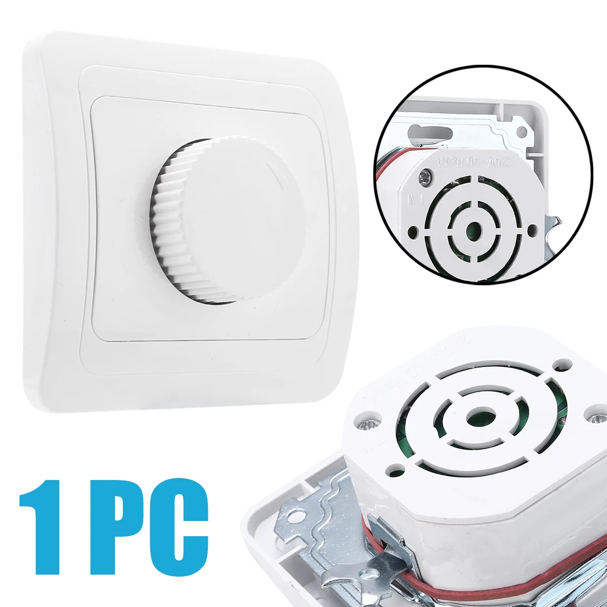 Mayitr LED Dimmer Switch Adjustable With Knob Wall Mount Rotary Controller Lighting Accessories Dimmers