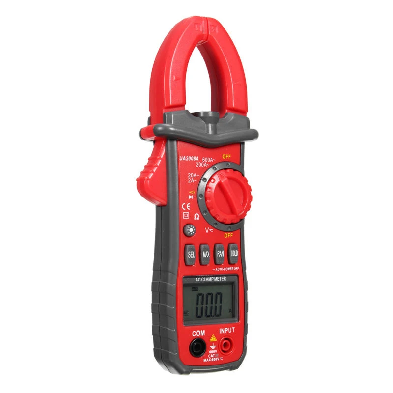 

LCD Auto Digital Clamp Meter Multimeter Handheld AC/DC Resistance With LED Light