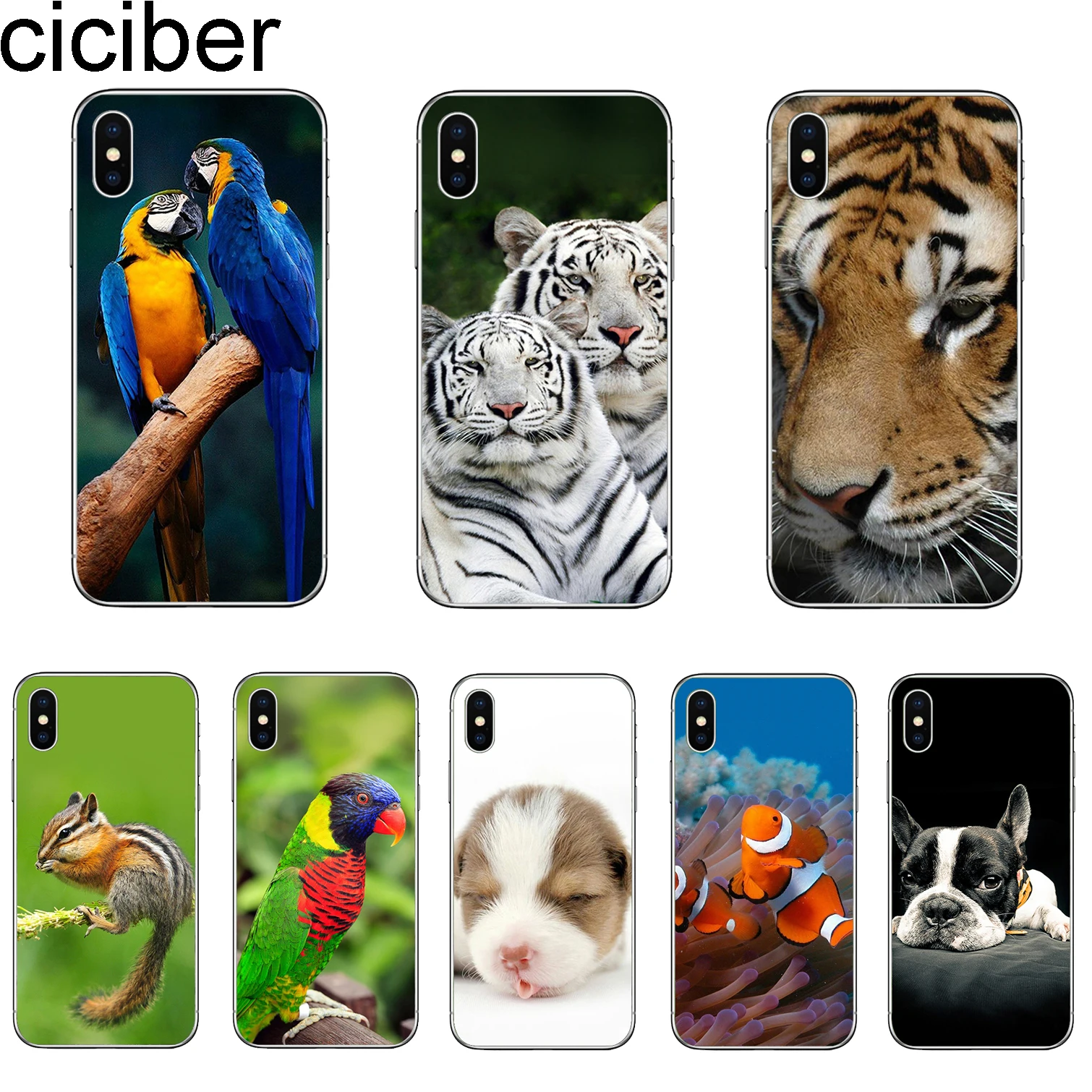 Ciciber для iPhone 11 Pro Max 7 8 Plus чехлы из мягкого ТПУ iphone 6S 5S SE X XR XS чехол телефона с