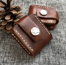 Genuine Leather Cigarette Lighter Case For Smoker Smoke Tools First Layer Cowhide Handmade Wear Resistant Cigarette Box LFB400 Genuine Leather Cigarette Lighter Case For Smoker Smoke Tools First Layer Cowhide Handmade Wear Resistant Cigarette Box LFB400