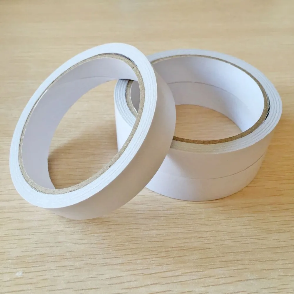 

5 Rolls/lot Brand ZS double sided tape double faced tape adhesive double sided stationery office kids two sided tape paper tape
