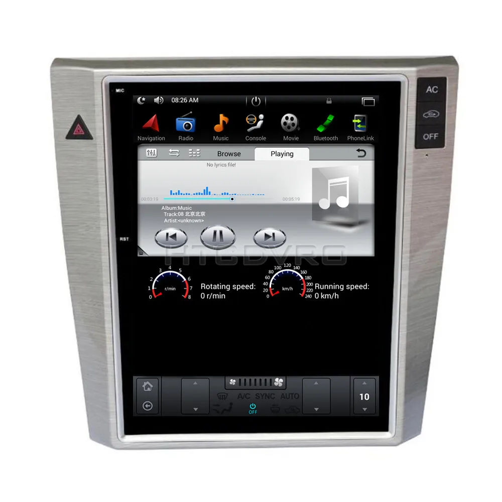 Sale YMODVHT 10.4inch Telsa Style Vertical Screen Quad Core Android 7.1 2GB RAM Car DVD GPS for VW Magotan CC 2012-- RDS Radio Audio 1