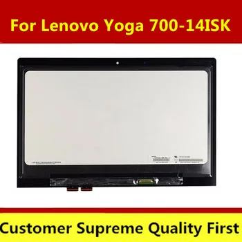 

3pcs For Lenovo Yoga 700-14ISK 80QD 1920x1080 Replacement LCD Display Touch Screen Assembly 14-inch Black For Laptop