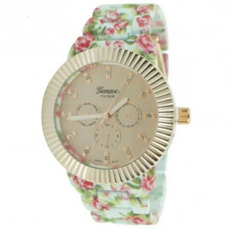 

Fashion design Ladies flower wristwatch women dress watch Quartz Wristwatches