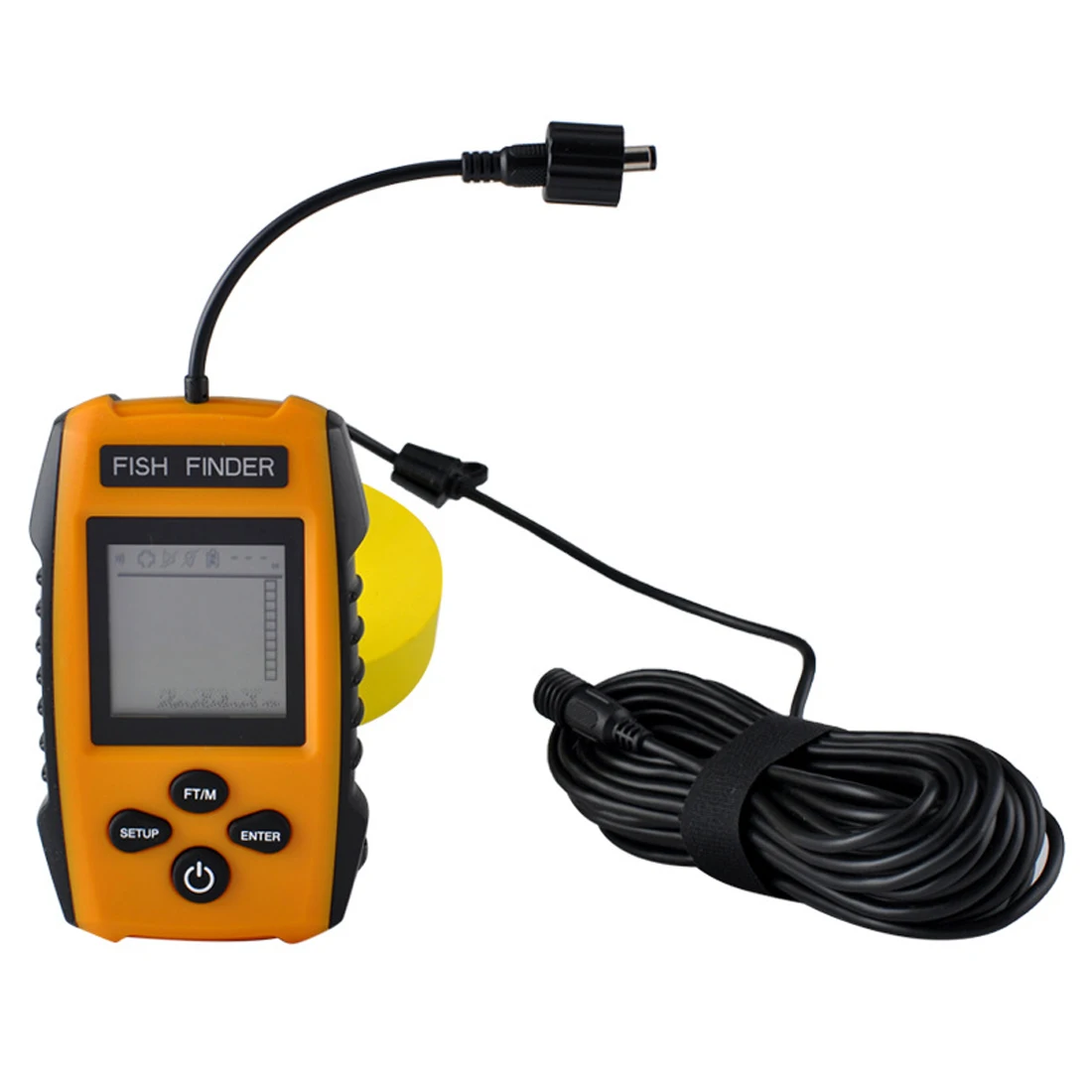 حار المهنية إنذار 100 متر المحمولة سونار lcd السمكية الصيد إغراء الصيد السونار fishfinder سونار للصيد
