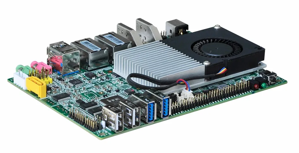 Hot sale Mini PC Board Celeron 3215U Desktop Low Power Mini motherboard 6*COM Dual Lan Three Display GPIO