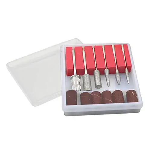 

12 Pcs Professional Nail Art Beauty Salon Manicure Drills Files Bits Set Kit