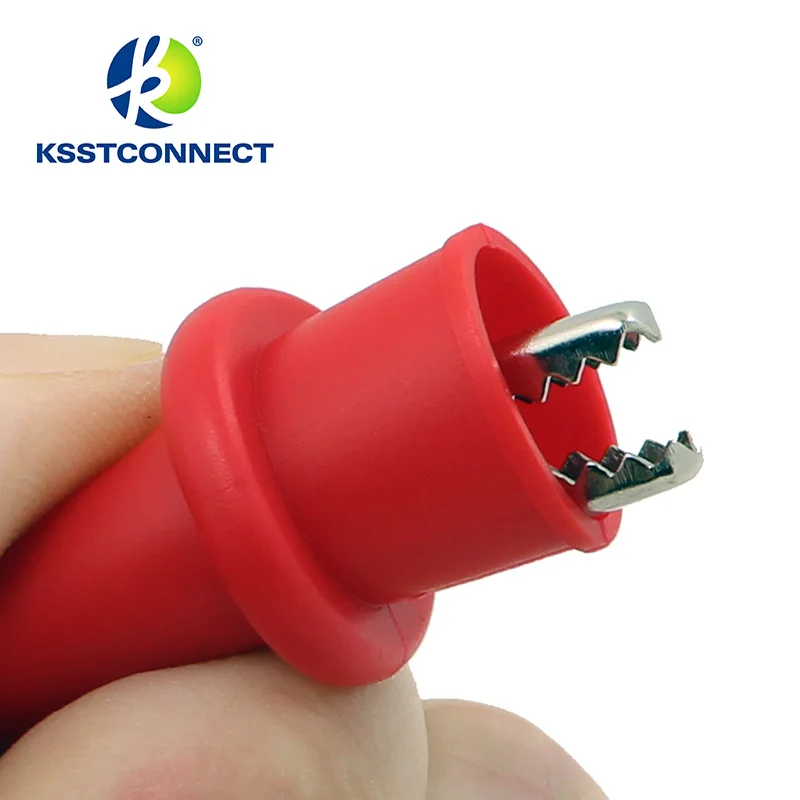 CC718 50 шт. зажимы челюстного типа крокодиловый 10A для мультиметра Fluke тестер зонд и