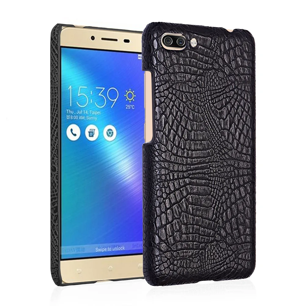 Чехол для Asus Zenfone 4 Max Pro Plus ZC554KL жесткая задняя крышка из крокодиловой кожи чехол