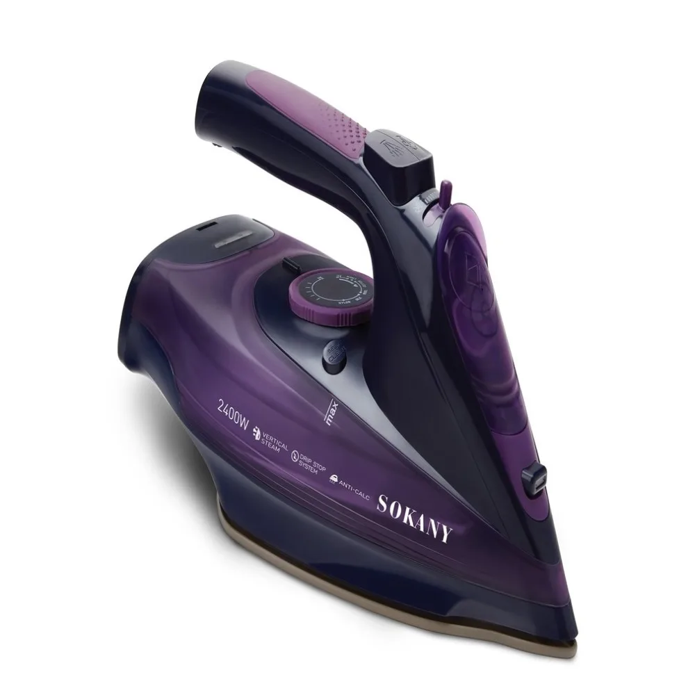 

SOARIN Mini Electric Steam Iron For Clothes Iron With 3 Gears Teflon Baseplate Foldable Handheld Flatiron For Home Traveling